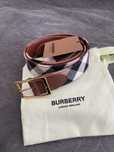 Burberry oryginalny pasek skóra krata 85