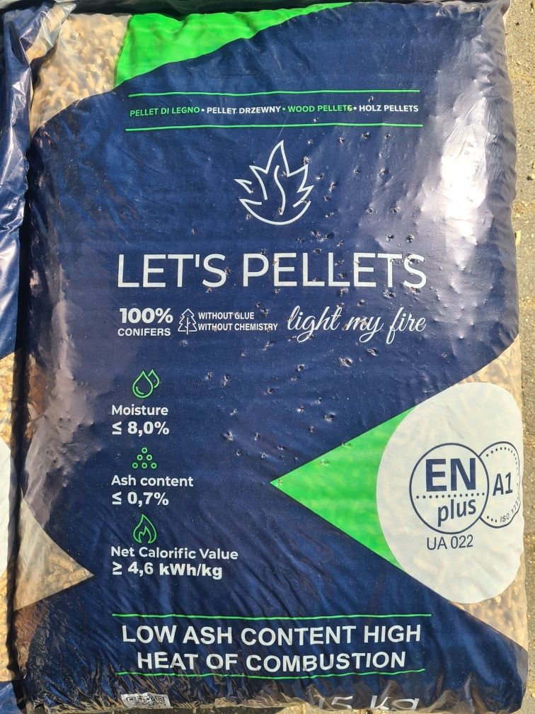Pellet sosnowy LET'S certyfikowany EN+A1