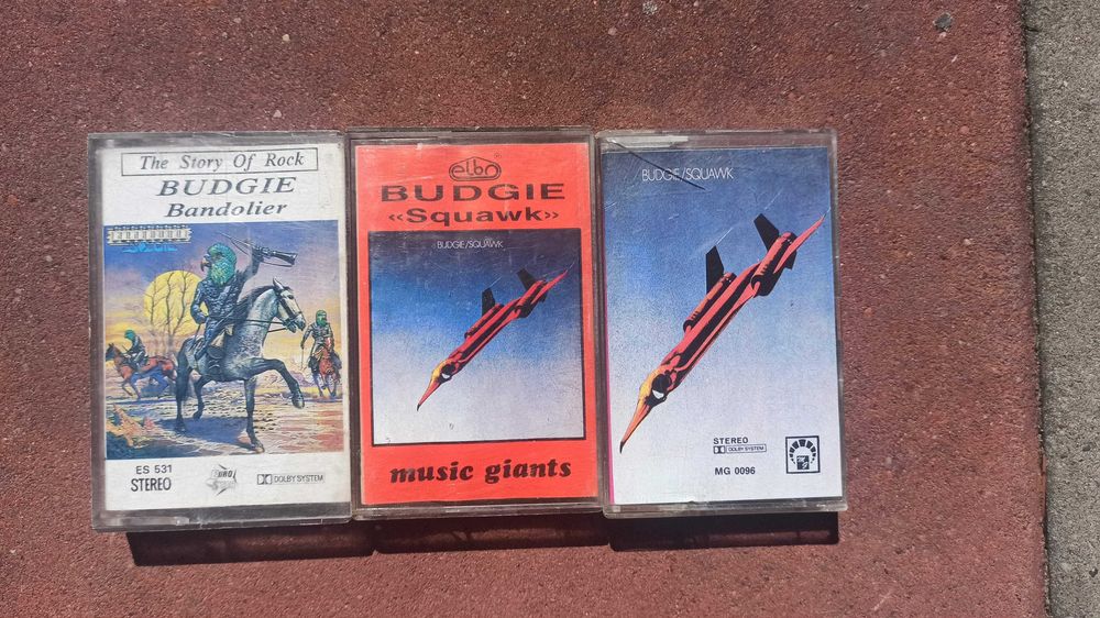 3 kaset Budgie, hard rock, metal, 70s