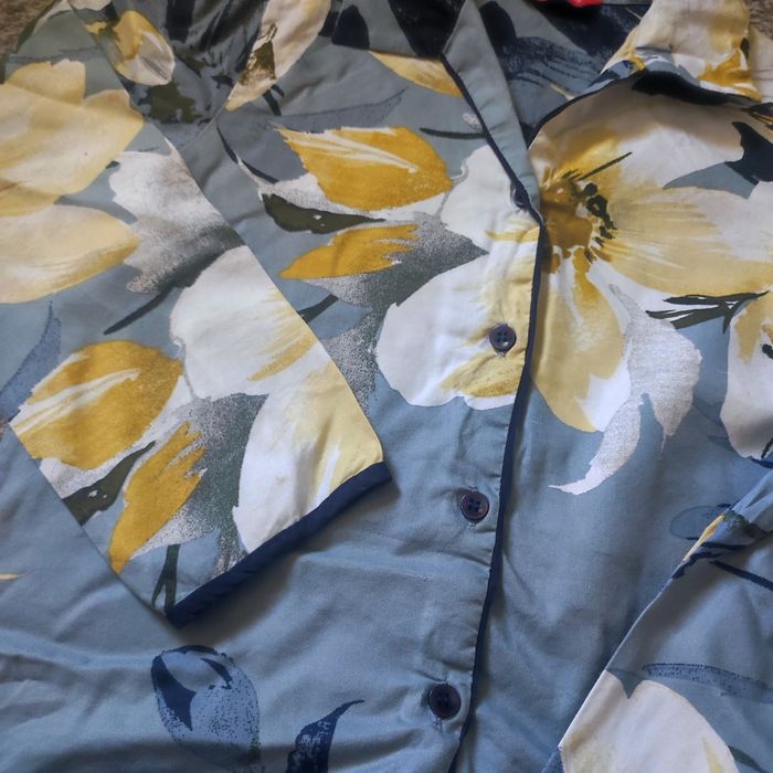 Якісна піжама з бавовни та модалу у квітковий принт