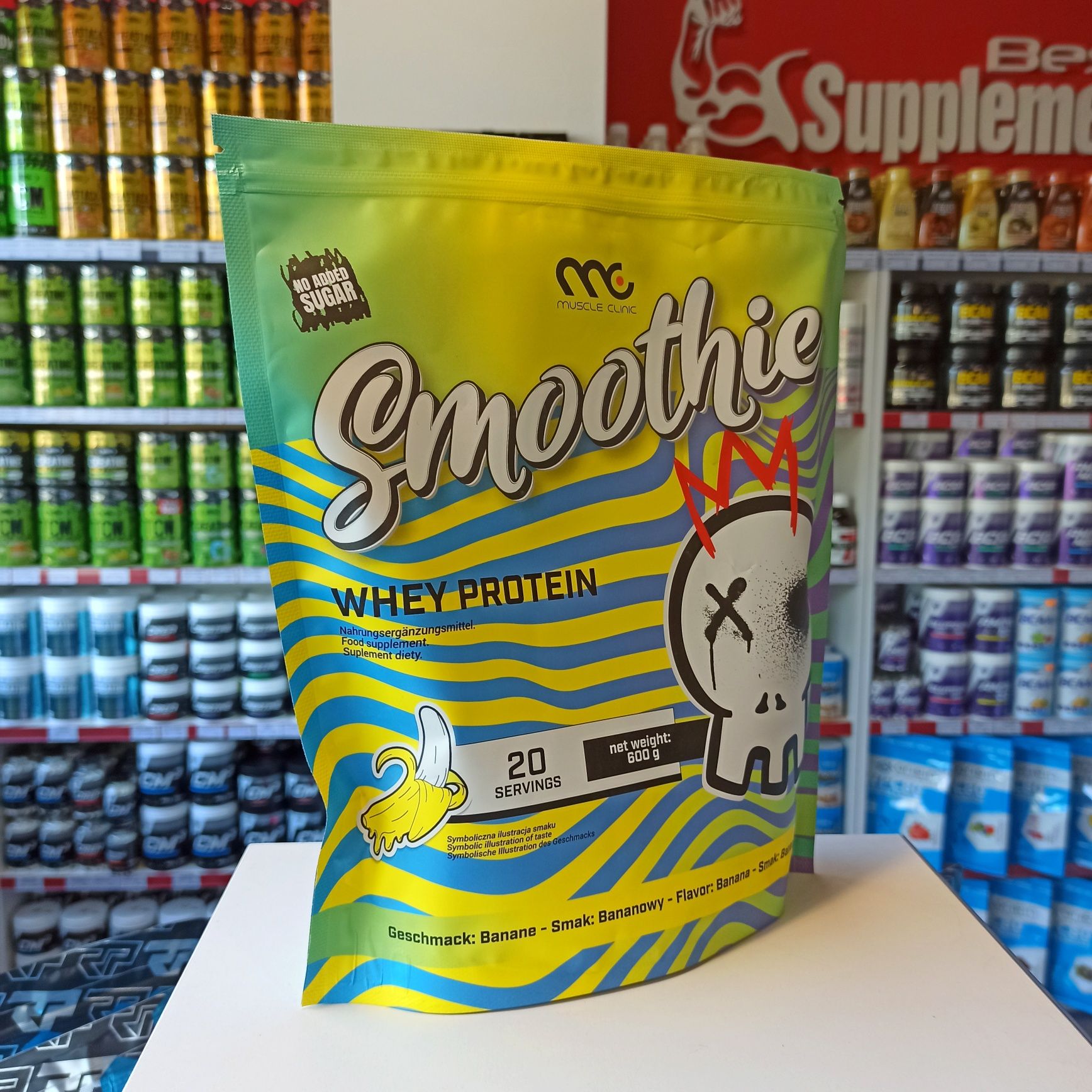 Muscle Clinic Smoothie Whey 600g Szejk Wysokobiałkowy Białko WPC