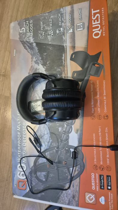 Quest Q60 wykrywacz metali, wodoszczelny.