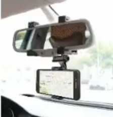 Suporte telemóvel no espelho do carro