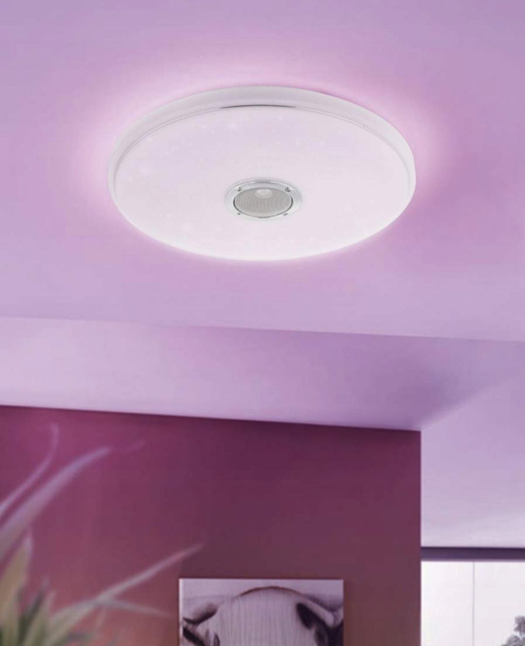 Lampa sufitowa LED z głośnikiem Bluetooth connect