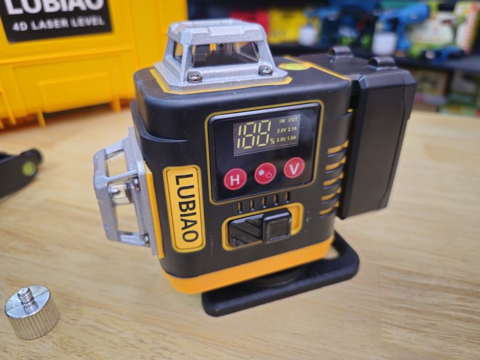 Лазерний рівень 4D Lubiao T10 Метал.башні Акб 3600mAh 2шт Чіткий луч
