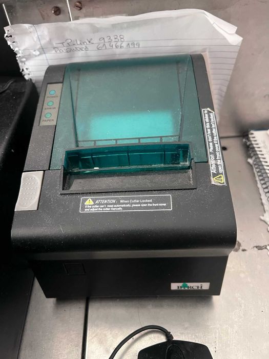Impressora computador e rolos