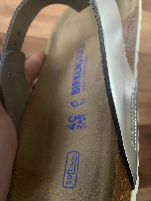 Birkenstock вьетнамки сланцы 40 шкіра  25,5 -26 стопа нові