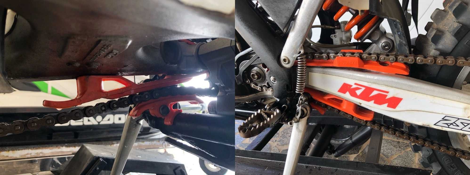 Ślizg łańcucha górny dolny prowadnica przewodu hamulcowego KTM 12-23 r