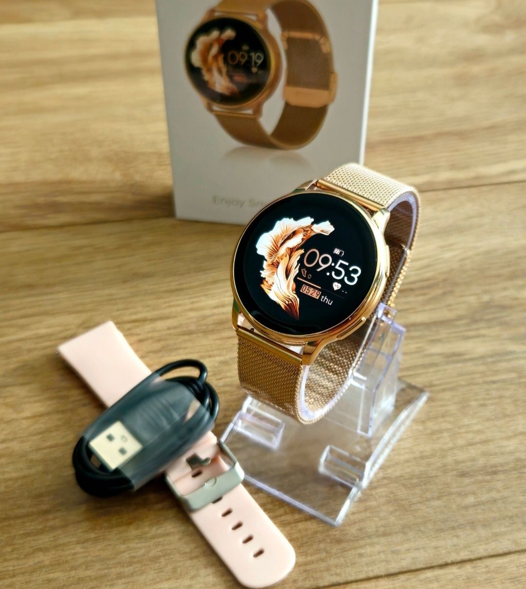 Elegancki I Funkcjonalny Smartwatch Damski Zegarek Język Polski