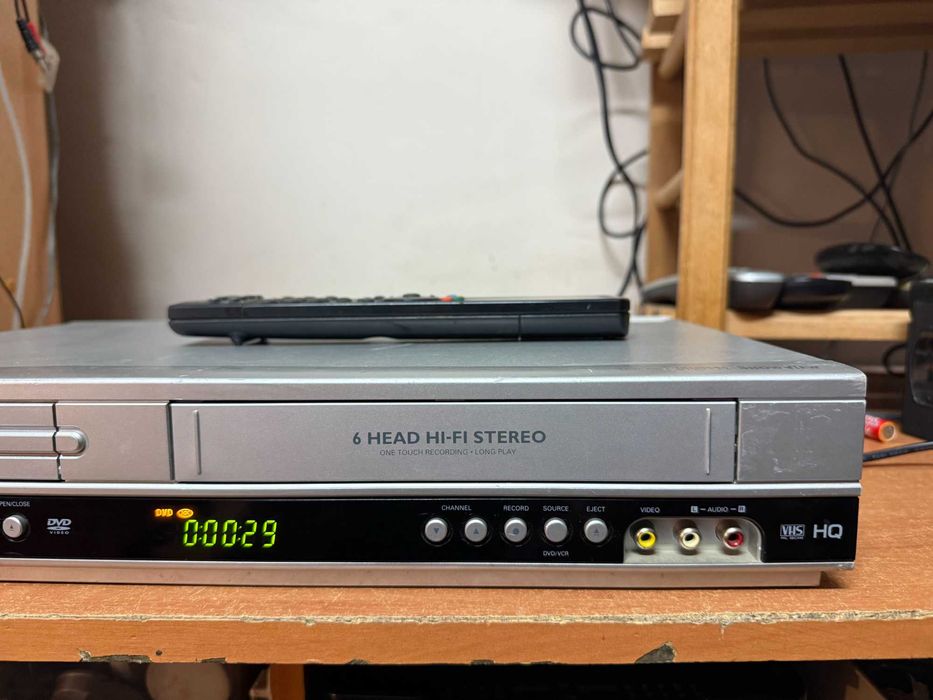 Magnetowid VHS Philips DVP 3350V Pilot HIFI STEREO ,Combo VHS/DVD