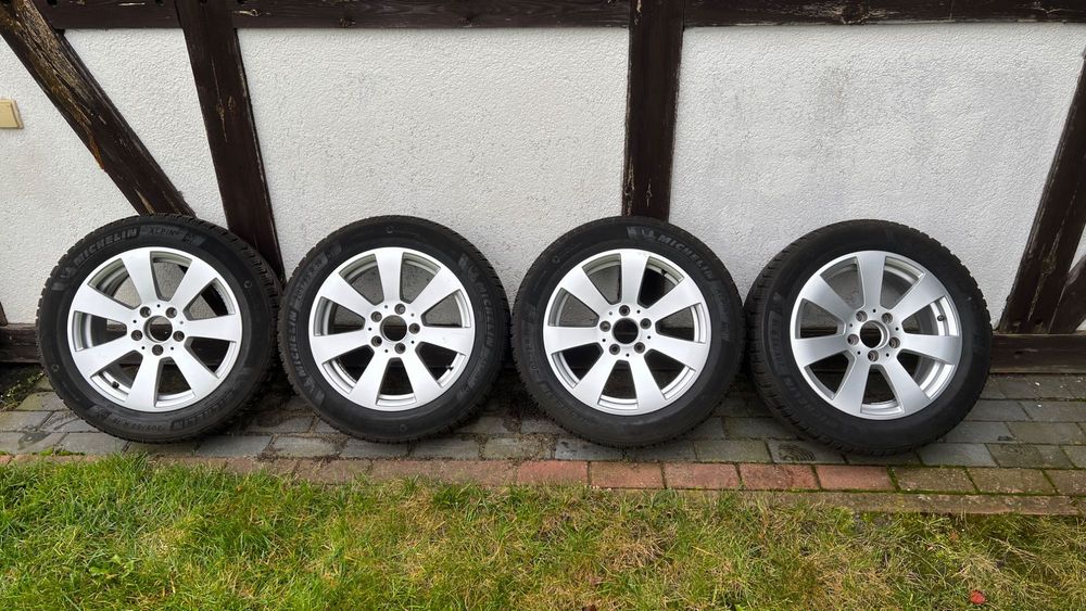 Używane koła alufelgi 16r + opony zimowe Michelin 205/55r16