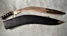 Nóż Kukri "Lwia głowa", północne Indie, dł. 75 cm, XIX/XX w.