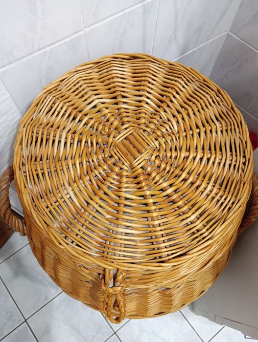 REZERWACJA Kosz wiklinowy duży na pranie