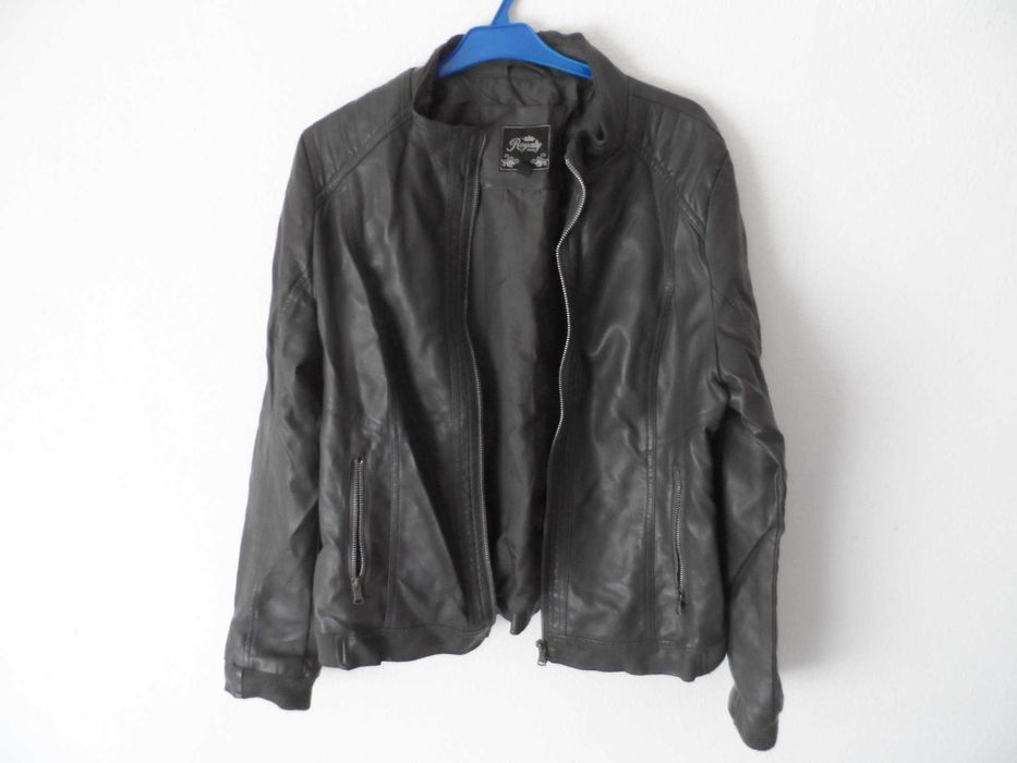 Casaco pele antracite L