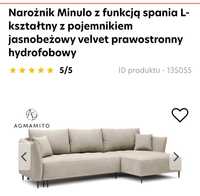 Narożnik z funkcją spania