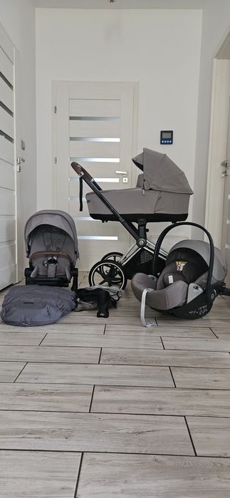 Wózek Cybex Priam 4.0 w zestawie 2w1/3w1/4w1 z bazą samochodową