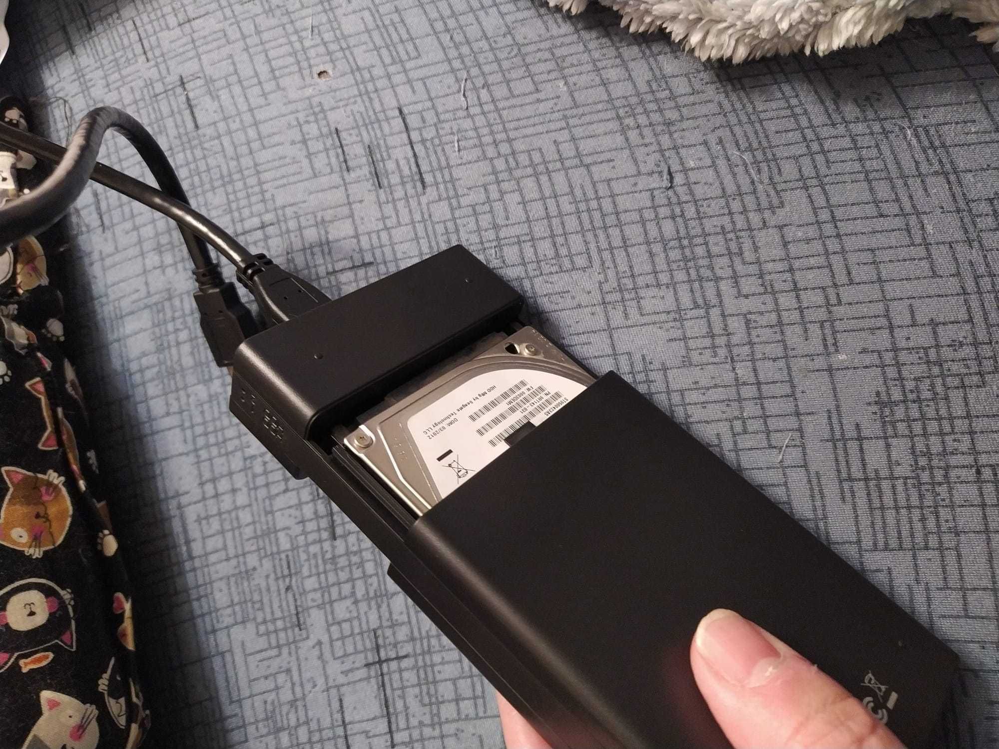 Caixa Externa com 2 HDD 500GBDs 2.5P