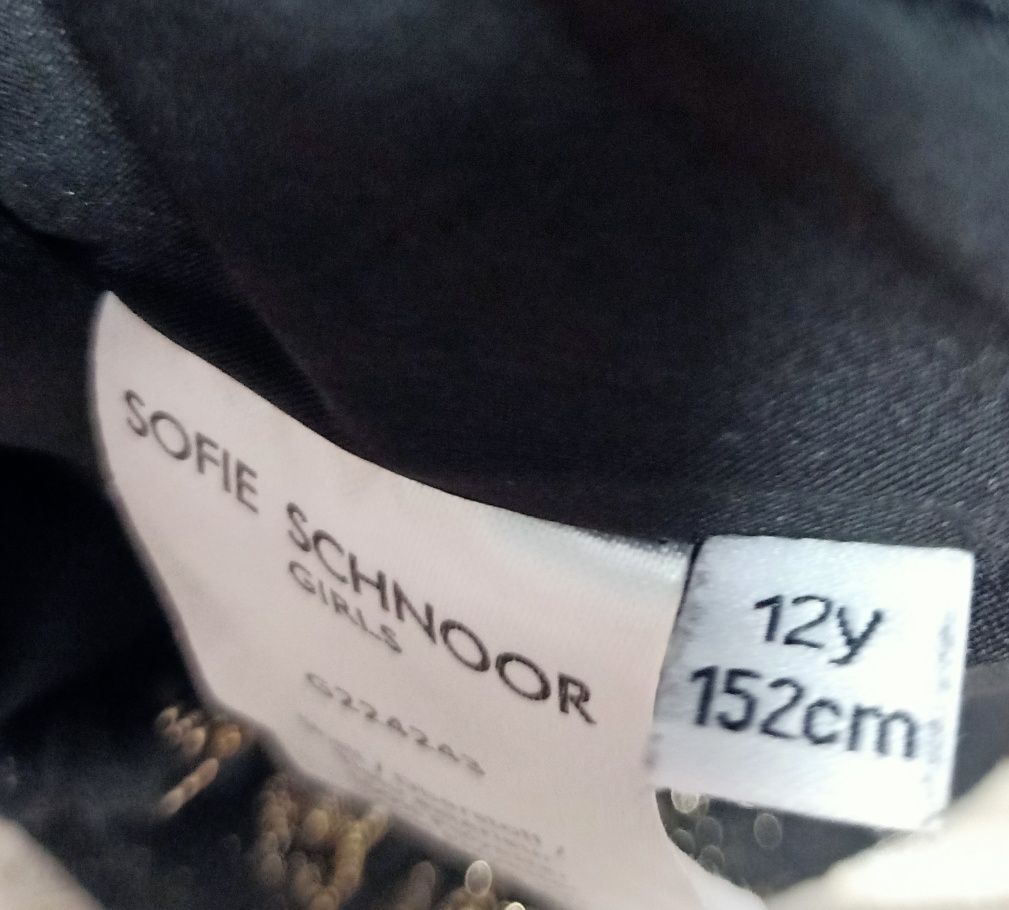 Spódnica, spódniczka na Święta czarno złota sofie schnoor girls 152