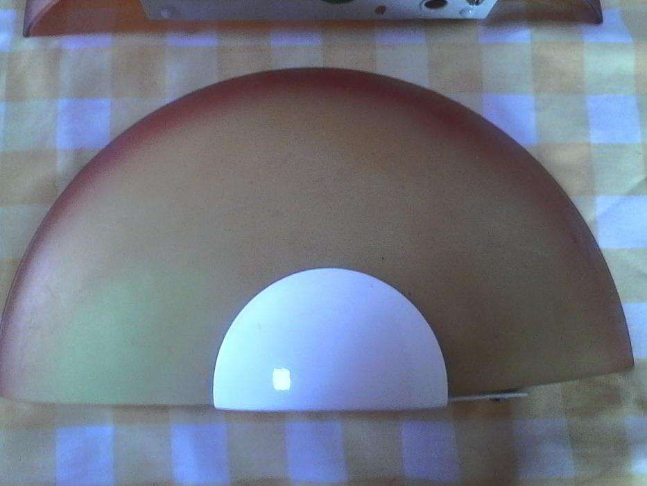 Candeeiros de parede antigos meia lua