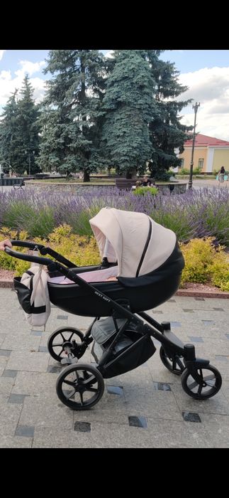 Коляска Bair next soft 2 в 1 бежевого кольору