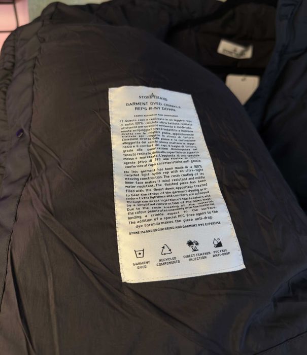 legit Пуховик Stone Island Crincle Repd Down