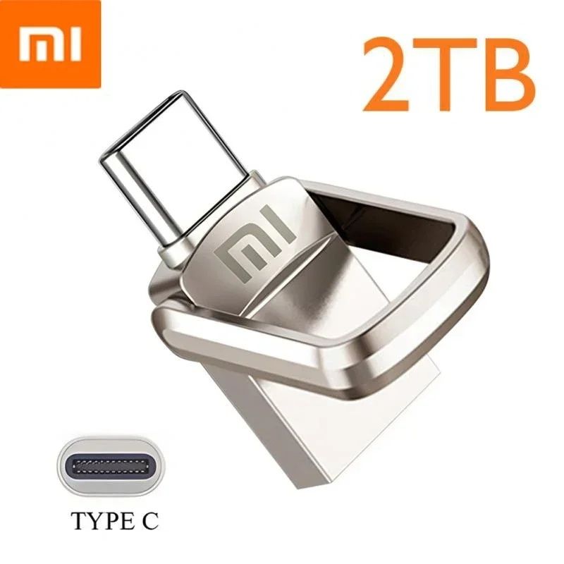 Флешка 2 ТВ USB 3.0 Xiaomi/ Накопичувач 2 ТВ USB 3.0 + tipe C