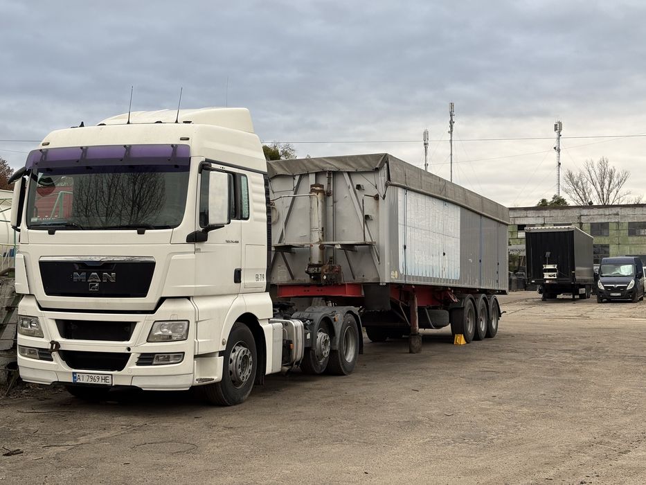 Man tgx 24.400 2010 комплект тягач і самосвал