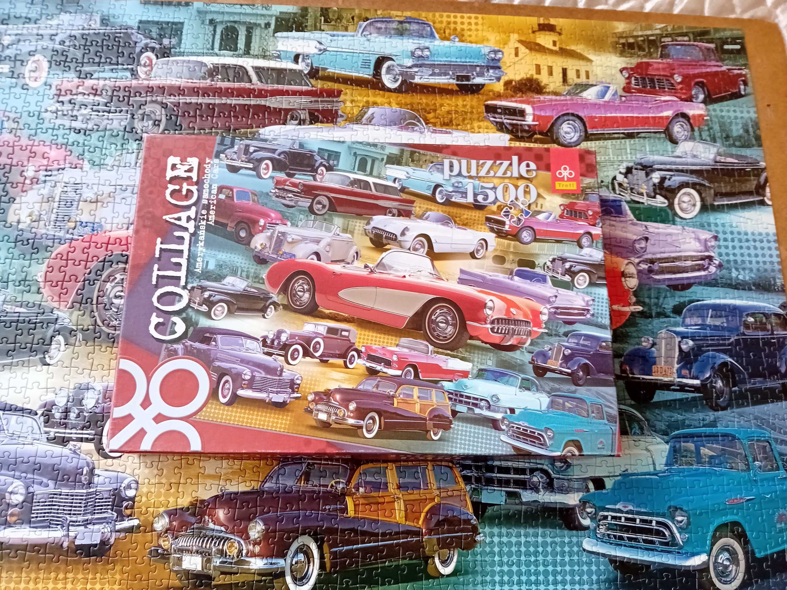 Puzzle Trefl 1500 kompletne i zadbane