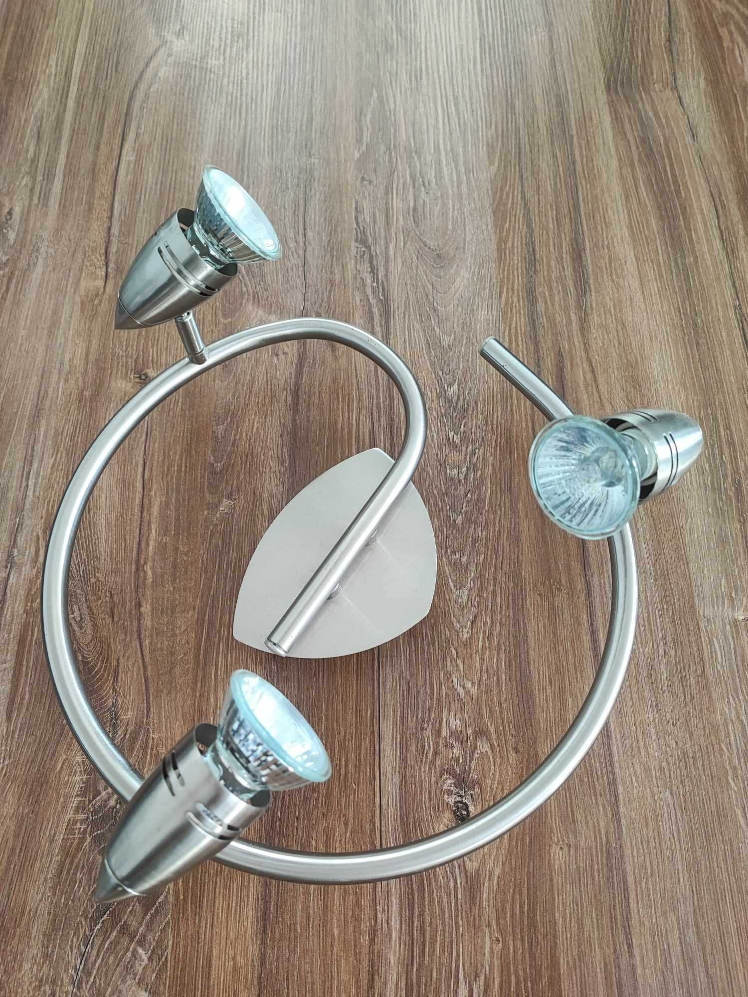 Lampa sufitowa listwa 3 x GU10 nikiel satynowy