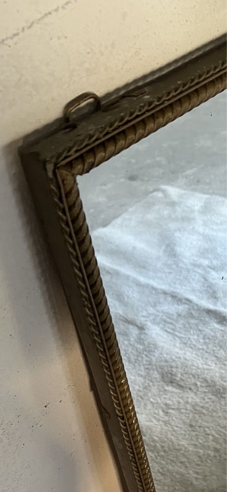 Lustro z metaloplastyki metalowe vintage loft