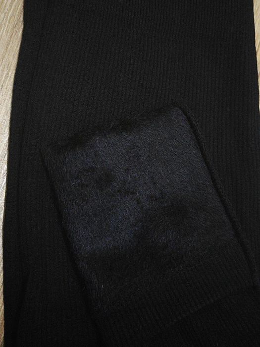 Лосини в рубчик на хутрі