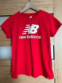 Czerwony T-shirt New Balance Essentials