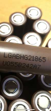 Baterias litio novas LGAHG21865 tres mil miliamperes mAh