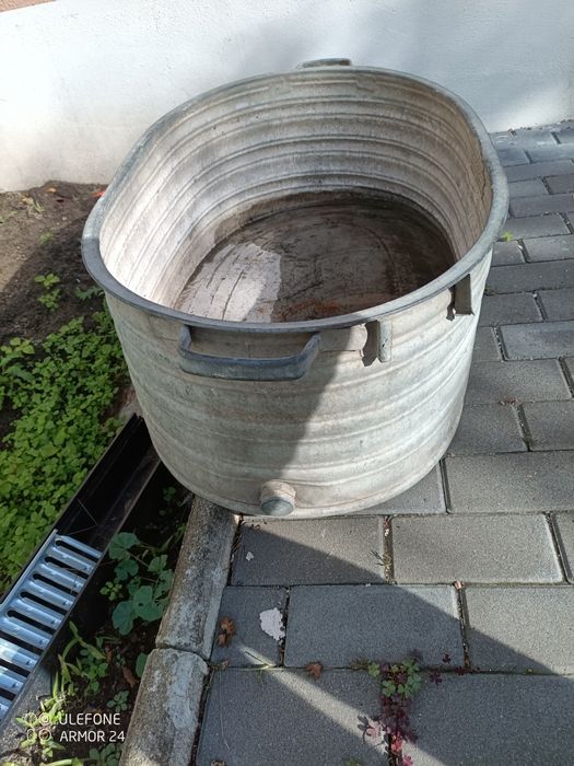 Wanna balia ocynkowana z korkiem z PRL