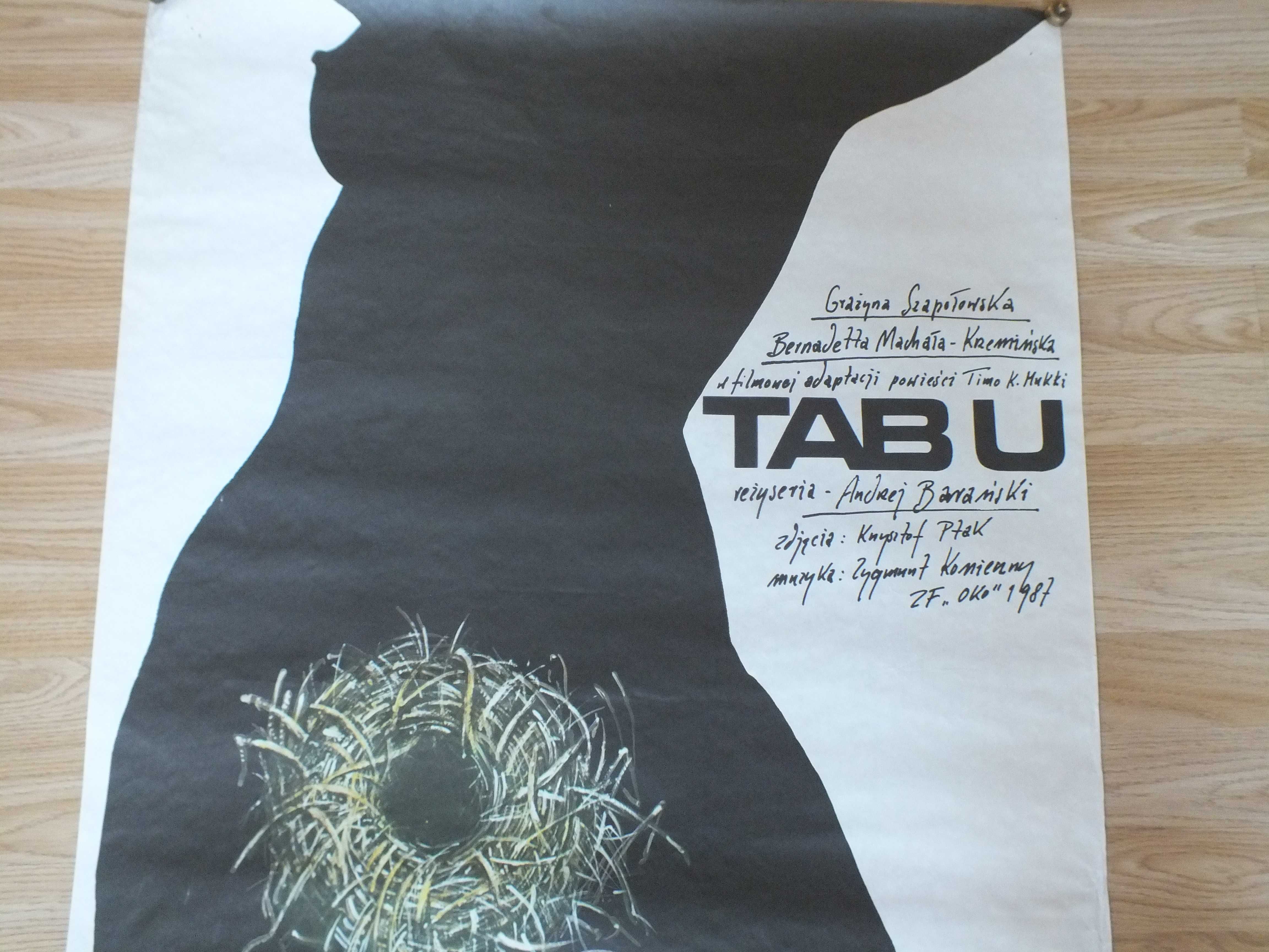 Oryginalny plakat - TABU - Pierwodruk.Andrzej Pągowski 1987