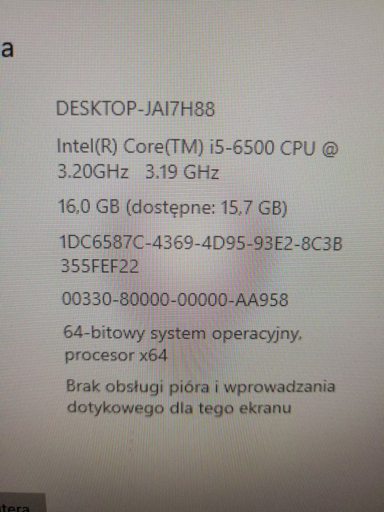 Dell, all in one, komputer