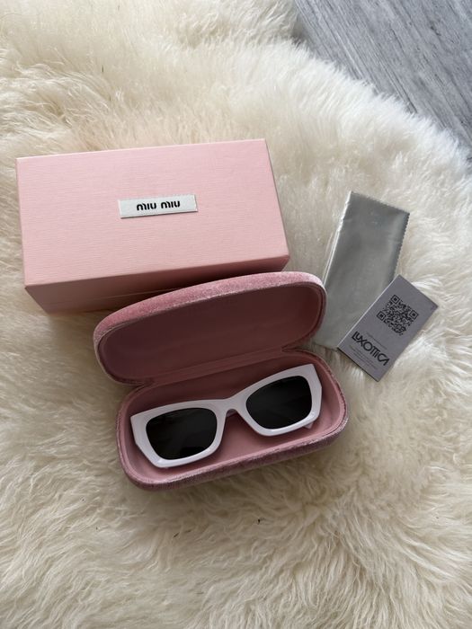 Okulary Miu Miu biale