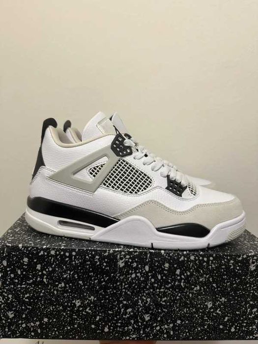 Buty meskie Mokasyny Jordan_Air_Jordan_4_retro_"military_ black" R.42