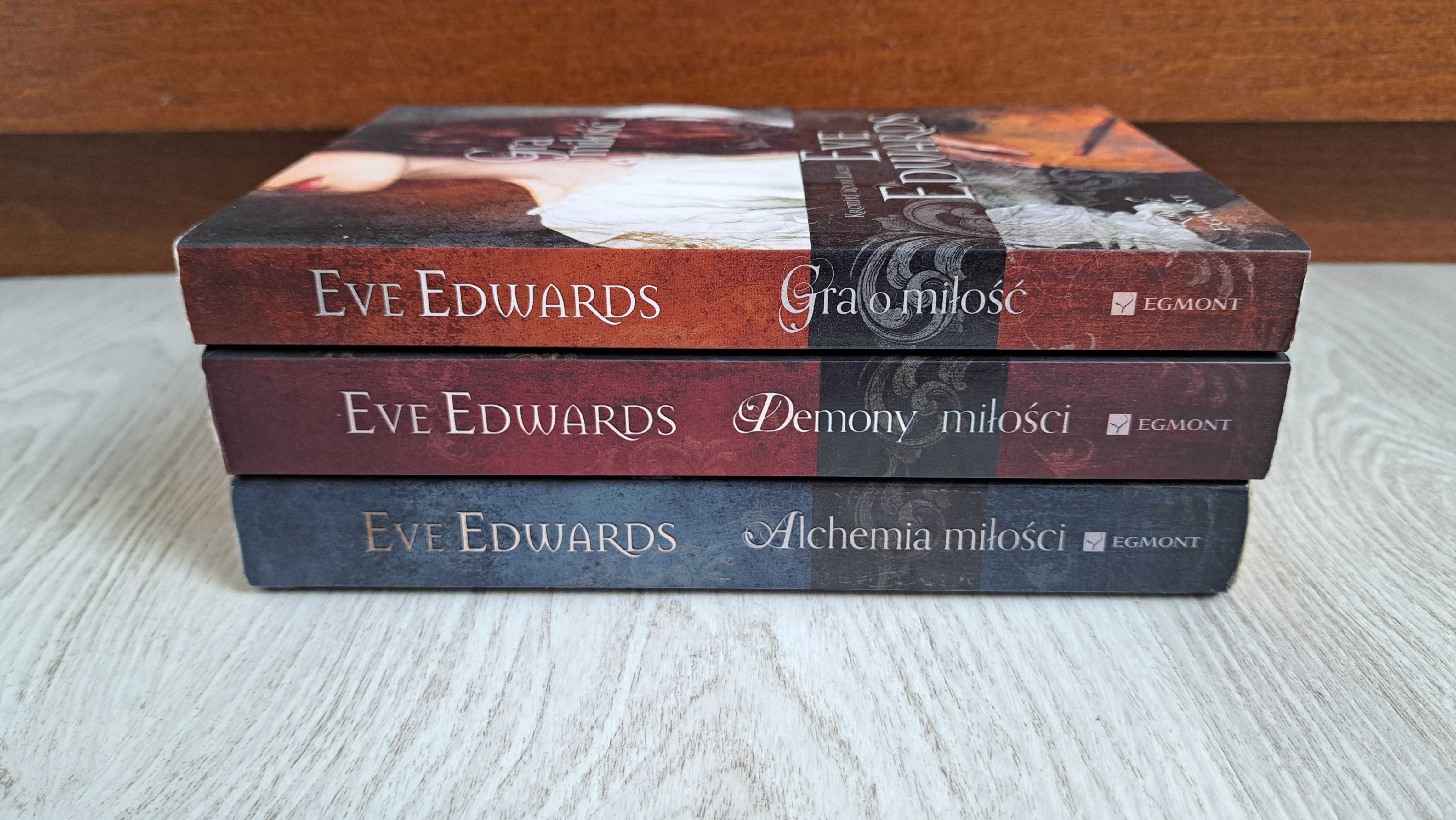 3x Eve Edwards Alchemia miłości + Demony miłości + Gra o miłość