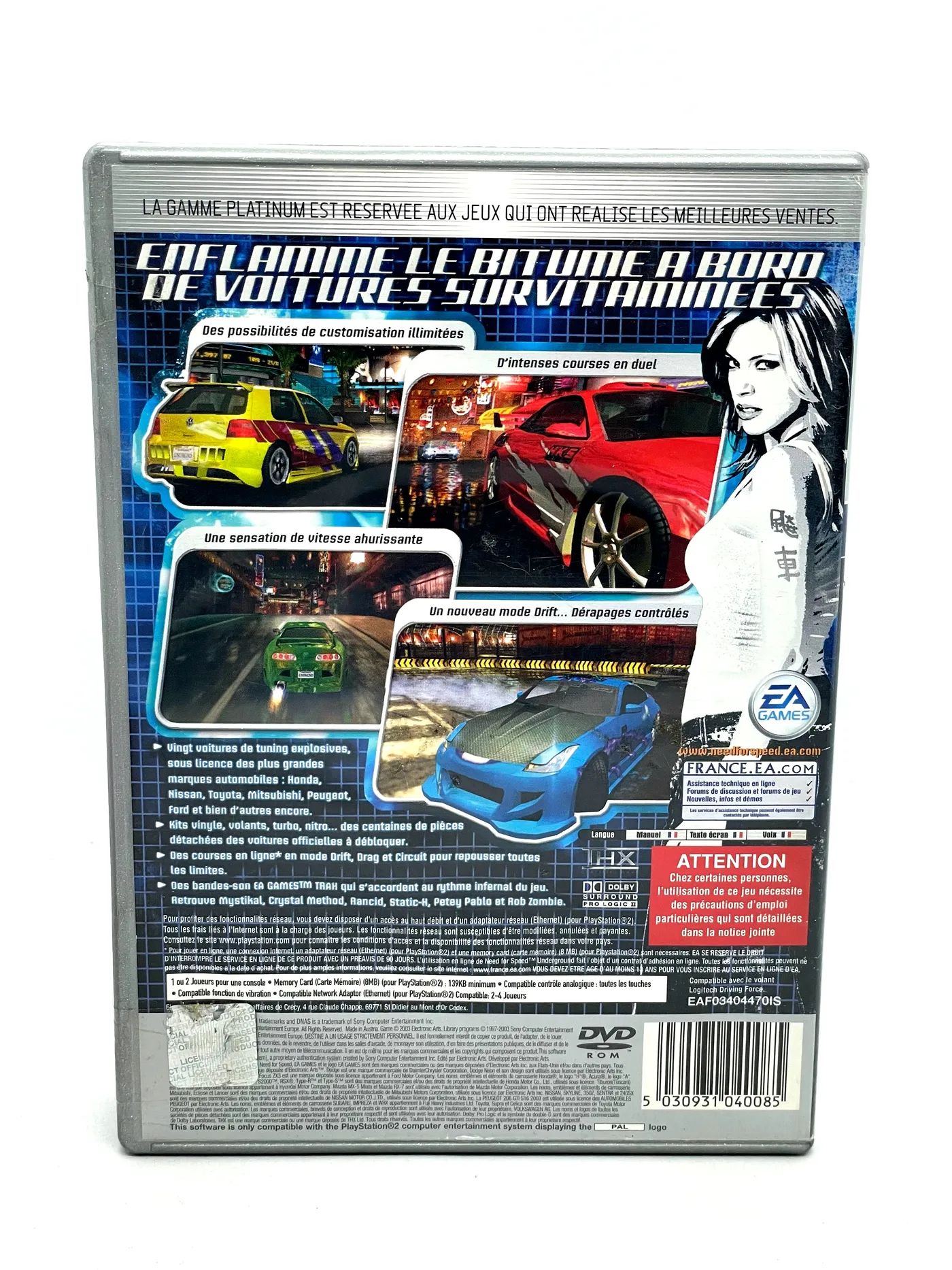 Need for Speed Underground PS2 Po Angielsku