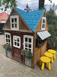 Drewniany plastikowy domek ogorodwy dla dzieci KidKraft