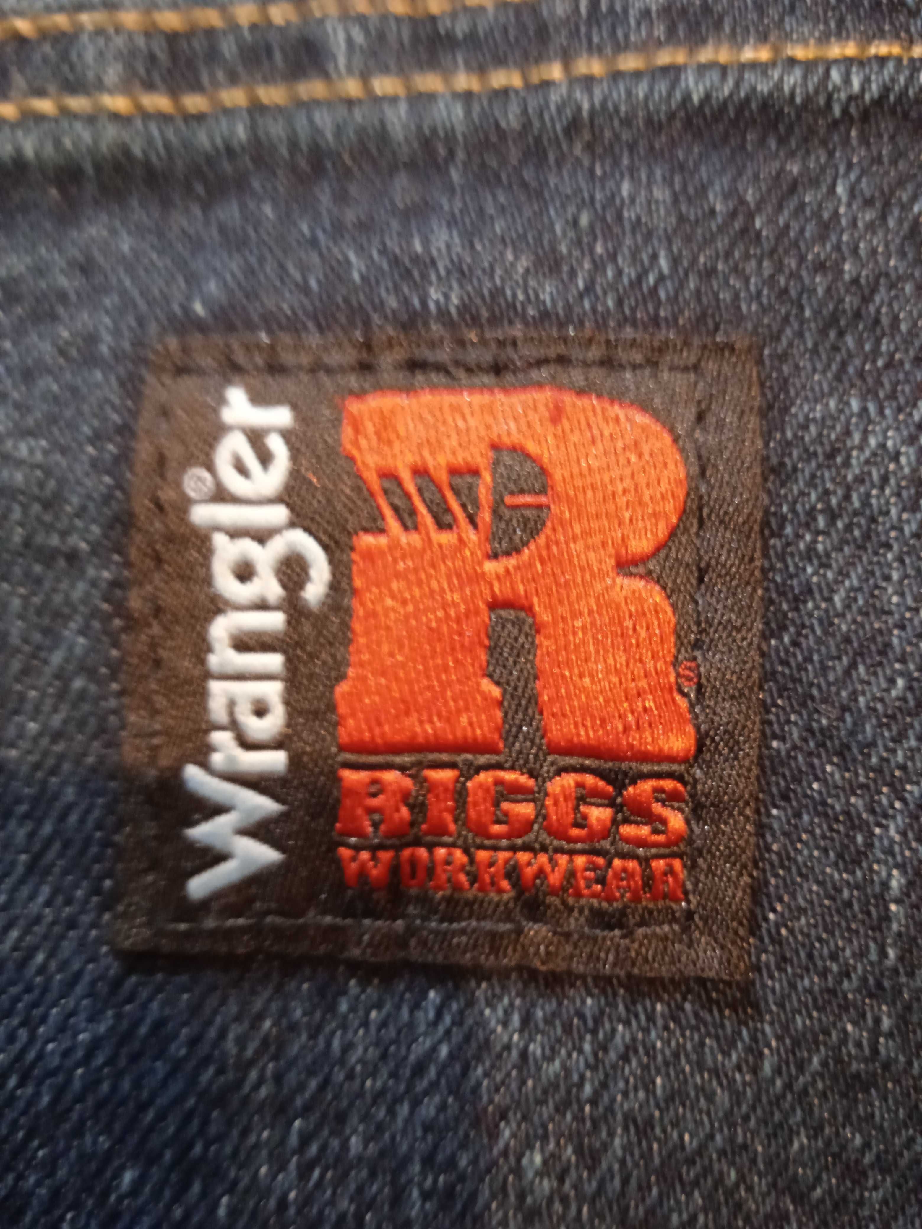 Wrangler Riggs WorkWear Nowe niebieskie spodnie jeansy W38 L30 Sold!