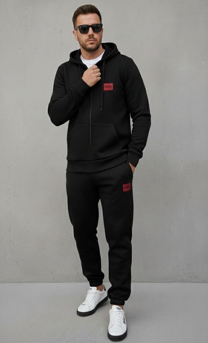 Чоловічий костюм HUGO, зимовий на флісі • ПОДАРУНОК! • розміри S - XXL