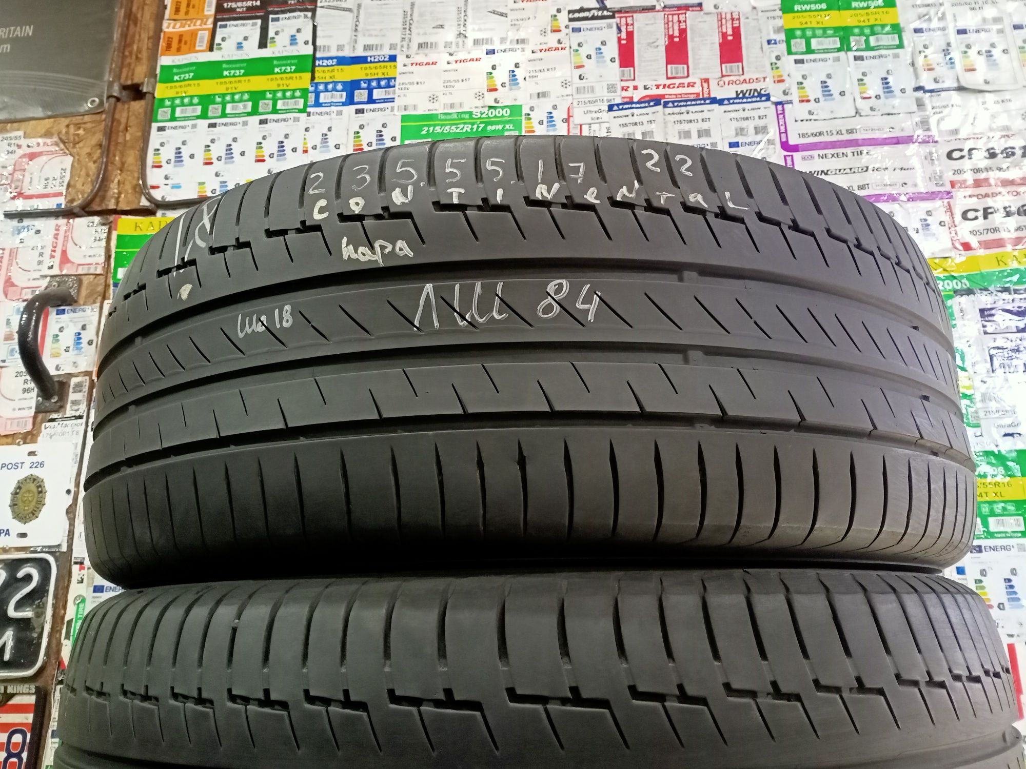 Літні шини пара 235/55 r17 continental 2022рік