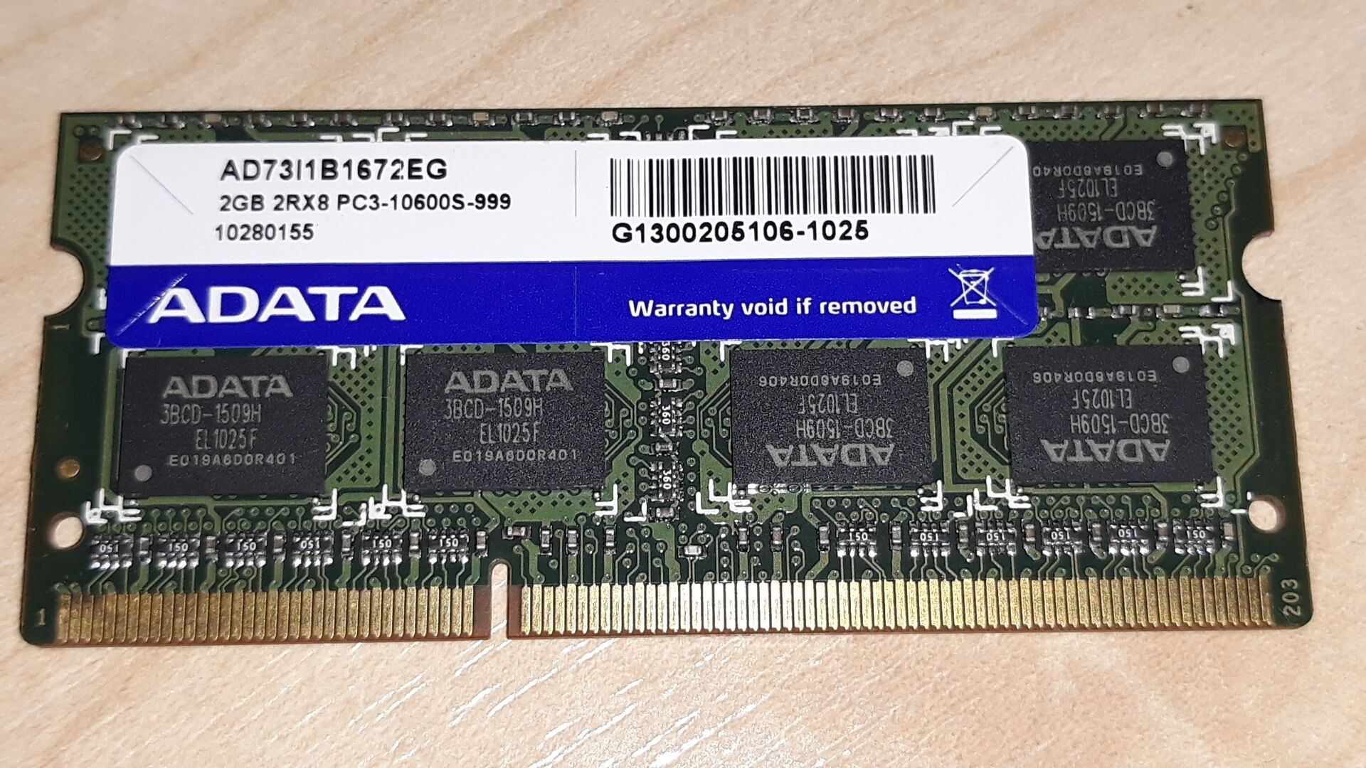 Оперативна пам'ять для ноутбуків DDR3 2 Gb