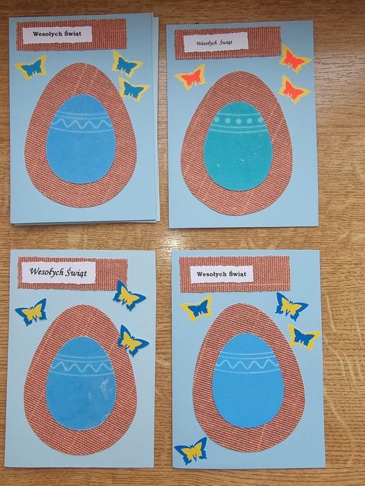 Ręcznie robione kartki wielkanocne