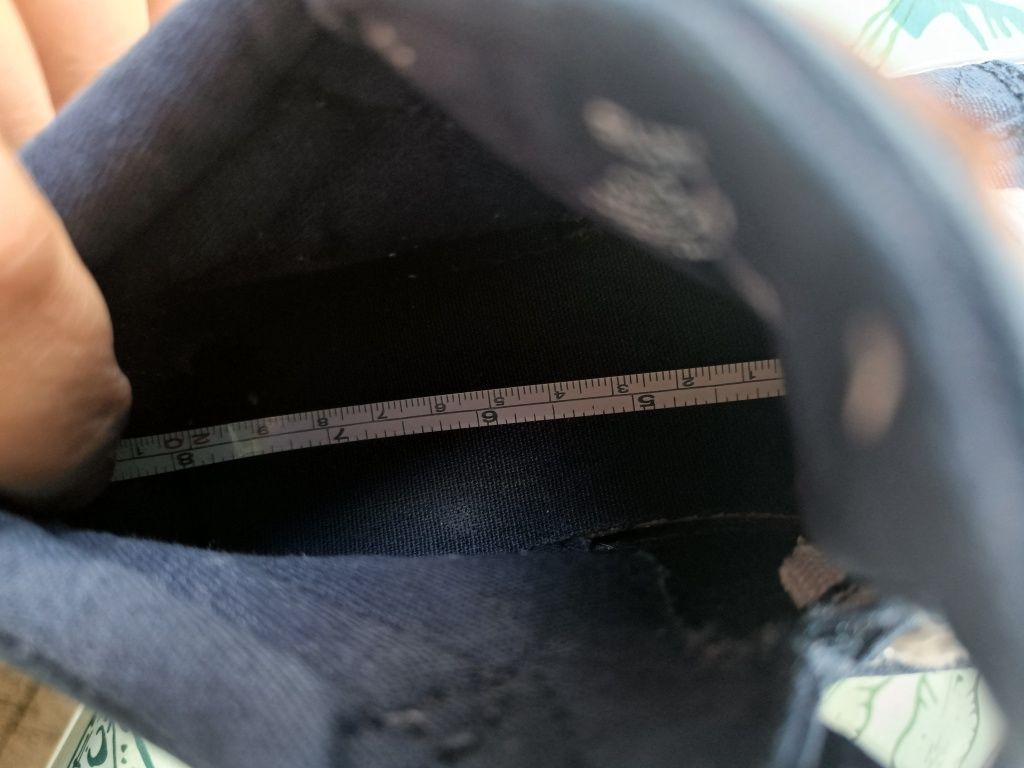 Jak nowe wysokie materiałowe trampki hm H&m granatowe na wf 31