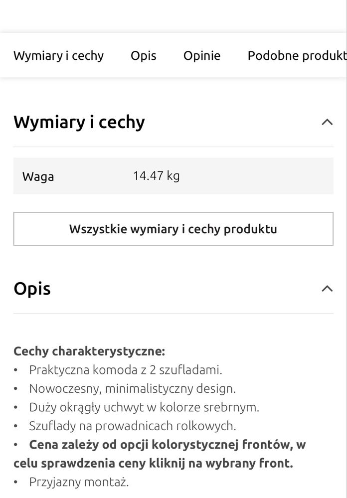 Szafka nocna brw