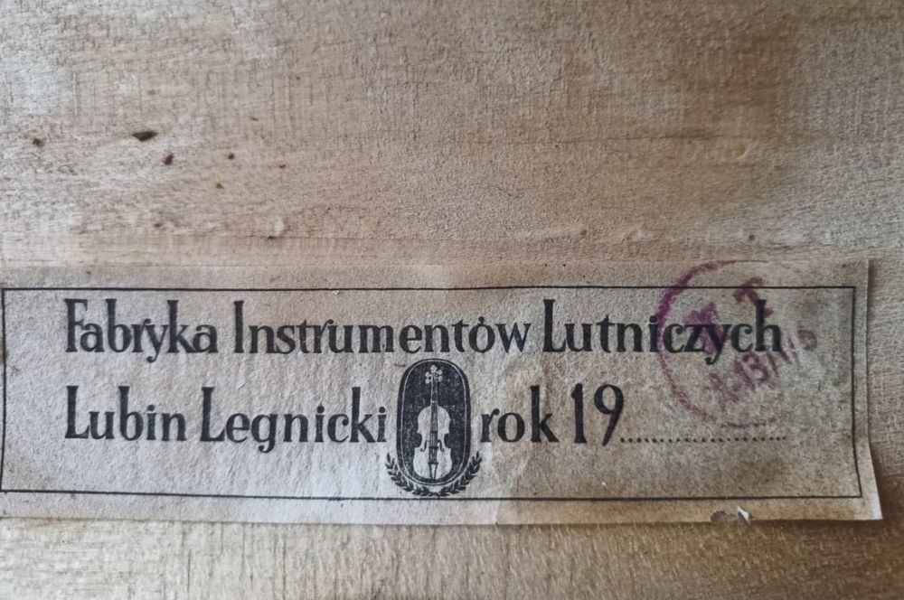 stare zabytkowe skrzypce F Instrumentów Lutniczych Lubin Legnicki