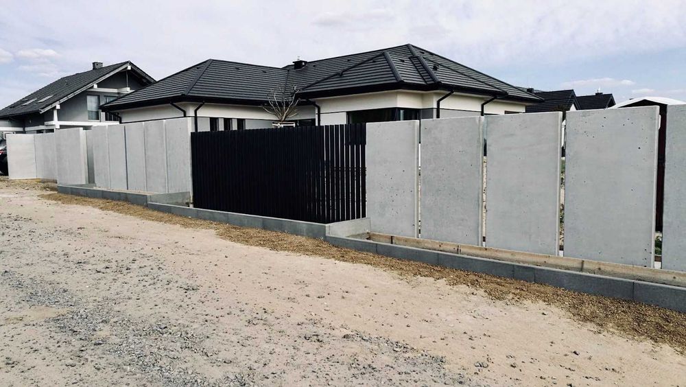 Mur ogrodzeniowy | nowoczesne ogrodzenie | elka ogrodzeniowa